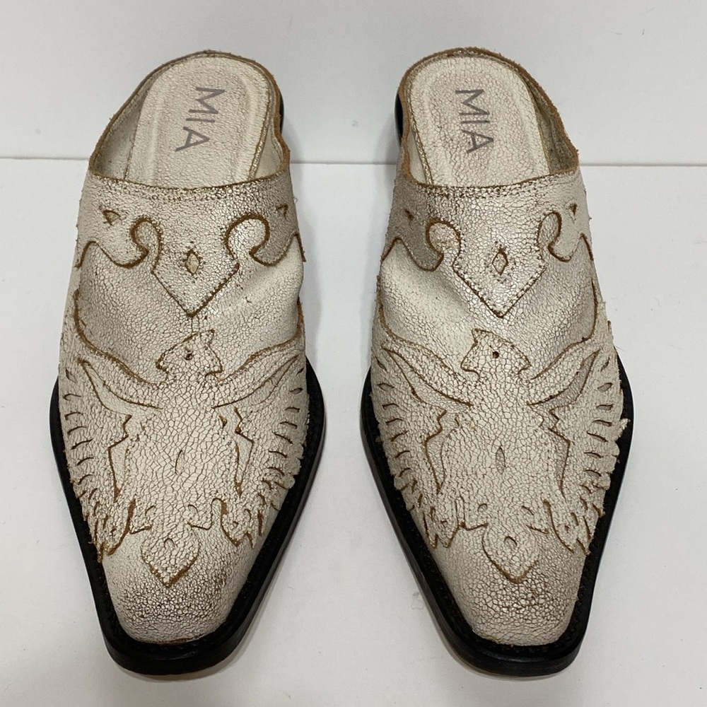 MIA Phoenix Slip on Mule Distressed Leather - Picture 3 of 16